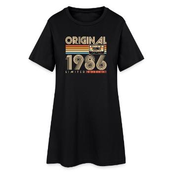 40 Birthday 40 Years 1986 Vintage Born - Women’s T-Shirt Dress - black - Front
