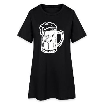 Beer Mug Symbol Booze - Women’s T-Shirt Dress - black - Front