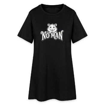 Hamster coquin et drôle - Robe T-shirt Femme - noir - Devant