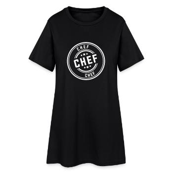 Chef Stempel - Robe T-shirt Femme - noir - Devant
