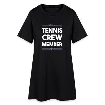Équipe de tennis - Robe T-shirt Femme - noir - Devant