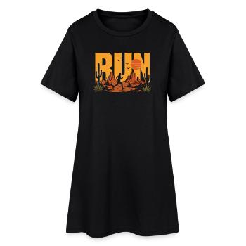 Trail Running - Women’s T-Shirt Dress - black - Front