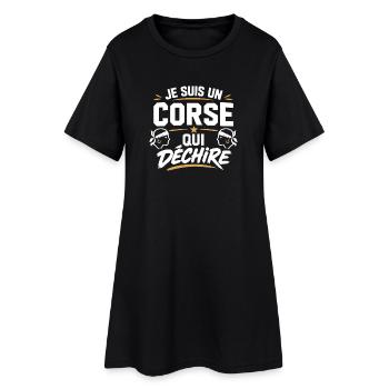 Je suis un Corse qui déchire - Robe T-shirt Femme - noir - Devant