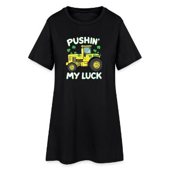 Tracteur de la Saint-Patrick à la Tentative de la chance - Robe T-shirt Femme - noir - Devant