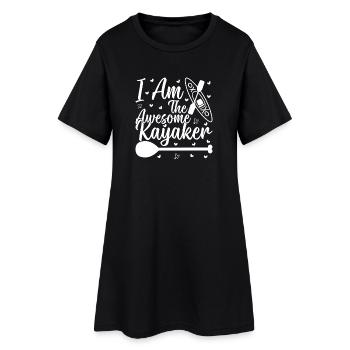 Kayak drôle - Je suis le kayakiste génial - Robe T-shirt Femme - noir - Devant
