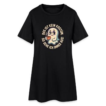 Karneval Das Ist Kein Kostüm Fasching Halloween - Frauen T-Shirt-Kleid - Schwarz - Vorne