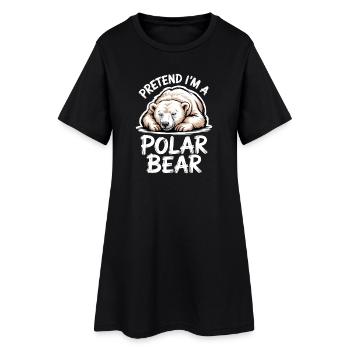 Dictons des ours polaires Drôle d’ours polaires - Robe T-shirt Femme - noir - Devant