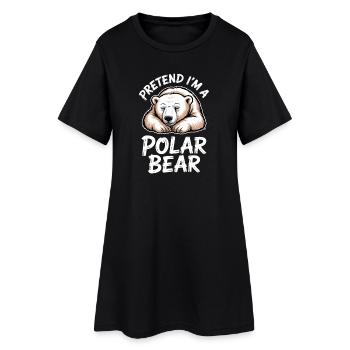 Dictons des ours polaires Drôle d’ours polaires - Robe T-shirt Femme - noir - Devant