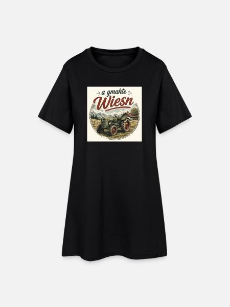 Landleben - Frauen T-Shirt-Kleid - Schwarz