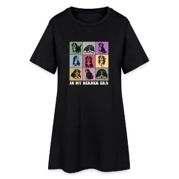 In My Berner Era Bernese Mountain Dog Mom - Women’s T-Shirt Dress - black - Front