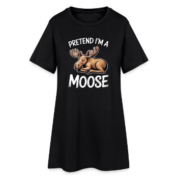 Dictons des orignaux : Cadeau drôle d’orignal - Robe T-shirt Femme - noir - Devant