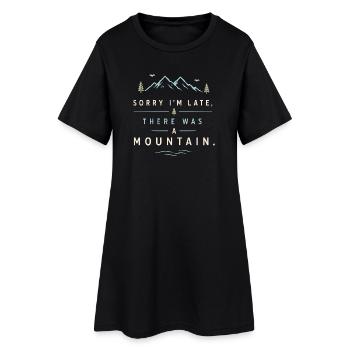 Randonnée - Aventure en plein air - Robe T-shirt Femme - noir - Devant
