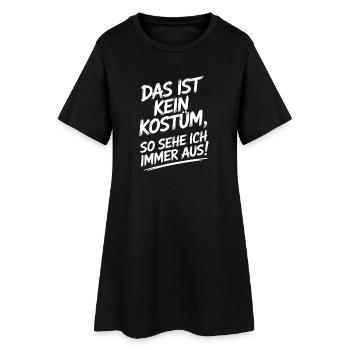 Karneval Das Ist Kein Kostüm Fasching Halloween - Frauen T-Shirt-Kleid - Schwarz - Vorne