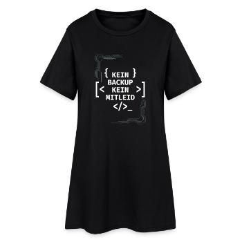 No Ticket No Support Informatiker IT Administrator - Frauen T-Shirt-Kleid - Schwarz - Vorne