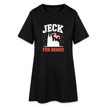 Jeck Für Immer Kölner Karneval Kölle Alaaf Kostüm - Frauen T-Shirt-Kleid - Schwarz - Vorne