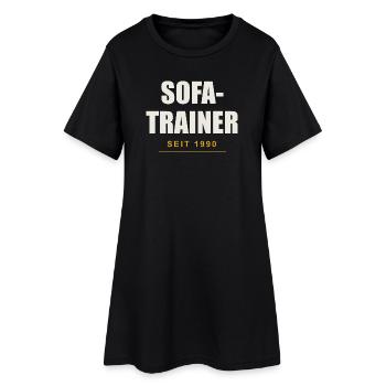 Sofa Trainer Seit 1990 - Frauen T-Shirt-Kleid - Schwarz - Vorne