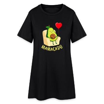 Mamacado Maman Avocat Enceinte Cadeau - Robe T-shirt Femme - noir - Devant