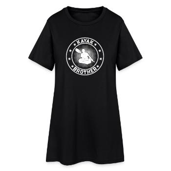 Kayak Brother Canoeing Kayaking Brother - Women’s T-Shirt Dress - black - Front