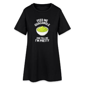 Cadeaux de trempette de guacamole - Robe T-shirt Femme - noir - Devant