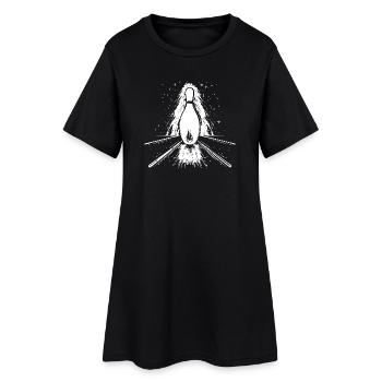 Bowling - Robe T-shirt Femme - noir - Devant