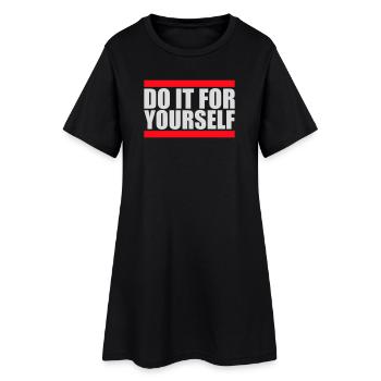 Do It For Yourself Inspirational Self Love Quote - Women’s T-Shirt Dress - black - Front