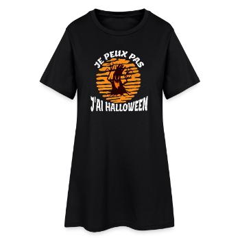 Je peux pas j'ai Halloween - Robe T-shirt Femme - noir - Devant