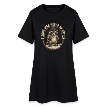 Courage des ratons laveurs : option Ne jamais s’échapper - Robe T-shirt Femme - noir - Devant
