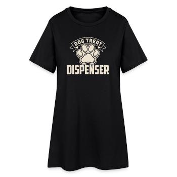 Lustiges Zitat zum Hundeleckerli-Spender zum Hundebesitzer - Frauen T-Shirt-Kleid - Schwarz - Vorne