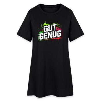 Gut Genug Selbstliebe Ich Bin Gut Genug Selbstwert - Frauen T-Shirt-Kleid - Schwarz - Vorne