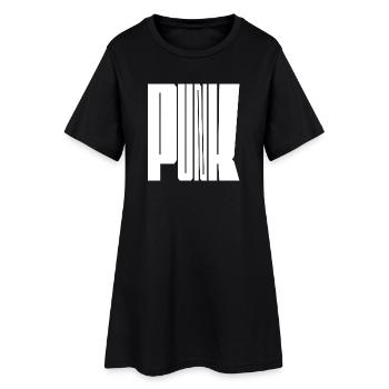 Lettres Punk Audacieuses - Robe T-shirt Femme - noir - Devant