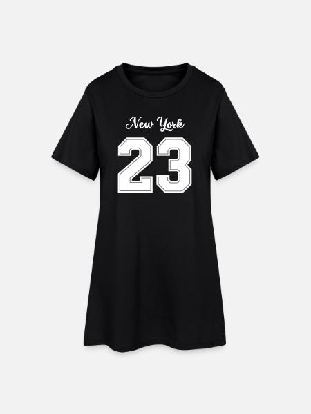 New York 23 - Robe T-shirt Femme - noir