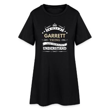 Das ist eine Garrett-Sache, die man nicht verstehen würde, lustig - Frauen T-Shirt-Kleid - Schwarz - Vorne