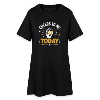 Santé à moi aujourd’hui : Création de toasts - Robe T-shirt Femme - noir - Devant