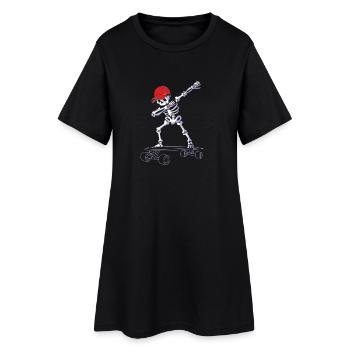 Longboard Longboarder Longboarding - Robe T-shirt Femme - noir - Devant