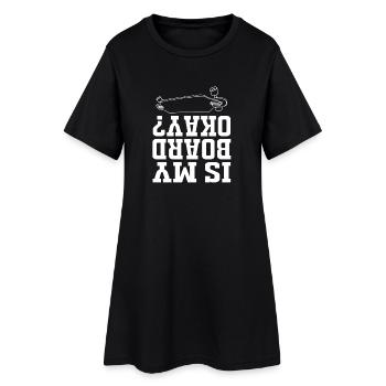 Longboard Longboarder Longboarding - Robe T-shirt Femme - noir - Devant