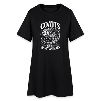 Coatis Sayings Funny Coatis Gift - Women’s T-Shirt Dress - black - Front