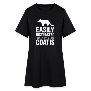 Coatis Sayings Funny Coatis Gift - Women’s T-Shirt Dress - black - Front
