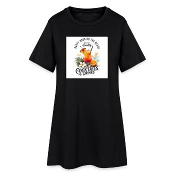 Cocktails - Robe T-shirt Femme - noir - Devant