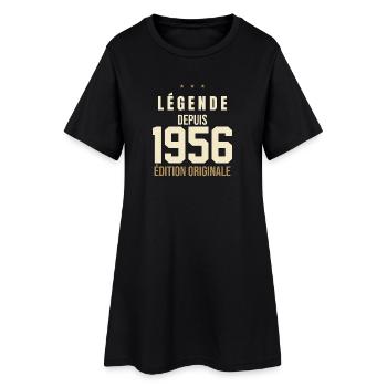 Légende Depuis 1956 - Édition Originale Vintage - Robe T-shirt Femme - noir - Devant