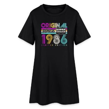 Jahrgang 1986 Vintage Retro Geburtstag Geschenk - Frauen T-Shirt-Kleid - Schwarz - Vorne