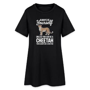 Paroles du guépard Cadeau drôle de guépard - Robe T-shirt Femme - noir - Devant