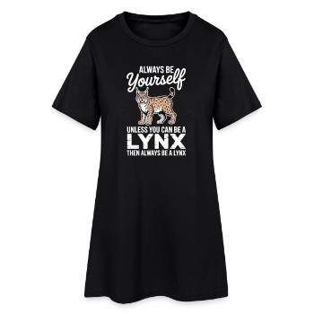 Lynx Dictions Lynx Drôle de cadeau de lynx - Robe T-shirt Femme - noir - Devant