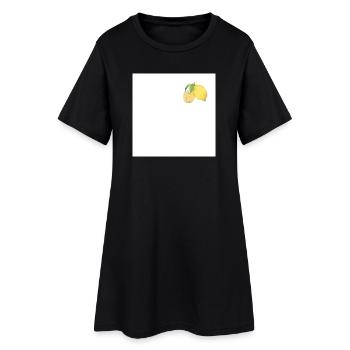 Quand la vie te donne des citrons | Botanique Citron Vintage - Robe T-shirt Femme - noir - Devant