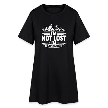Randonnée sur sentier de montagne Randonnée en plein air Braconnage - Robe T-shirt Femme - noir - Devant