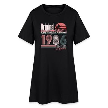 Jahrgang 1986 Vintage Retro Geburtstag Geschenk - Frauen T-Shirt-Kleid - Schwarz - Vorne
