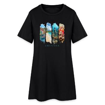 Voyage de vacances à la Grenade – Caribbean Spice Island - Robe T-shirt Femme - noir - Devant