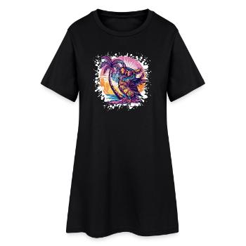Owl Summer Holiday - Women’s T-Shirt Dress - black - Front