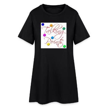 Talking Points - Frauen T-Shirt-Kleid - Schwarz - Vorne