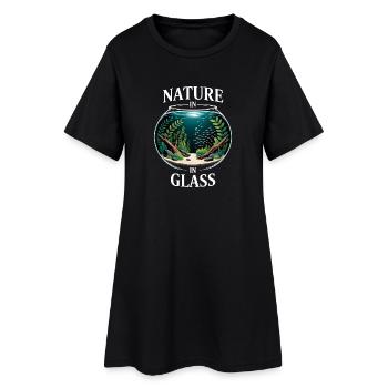 Nature In Glass Aquascaping Traum - Frauen T-Shirt-Kleid - Schwarz - Vorne