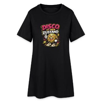 Disco ist mein Zustand Cartoon Spruch - Frauen T-Shirt-Kleid - Schwarz - Vorne